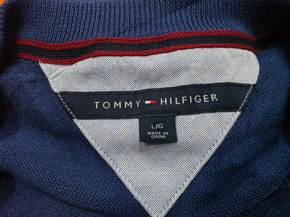 Sueter Tommy Hilfiger Grande L Azul Cuello V