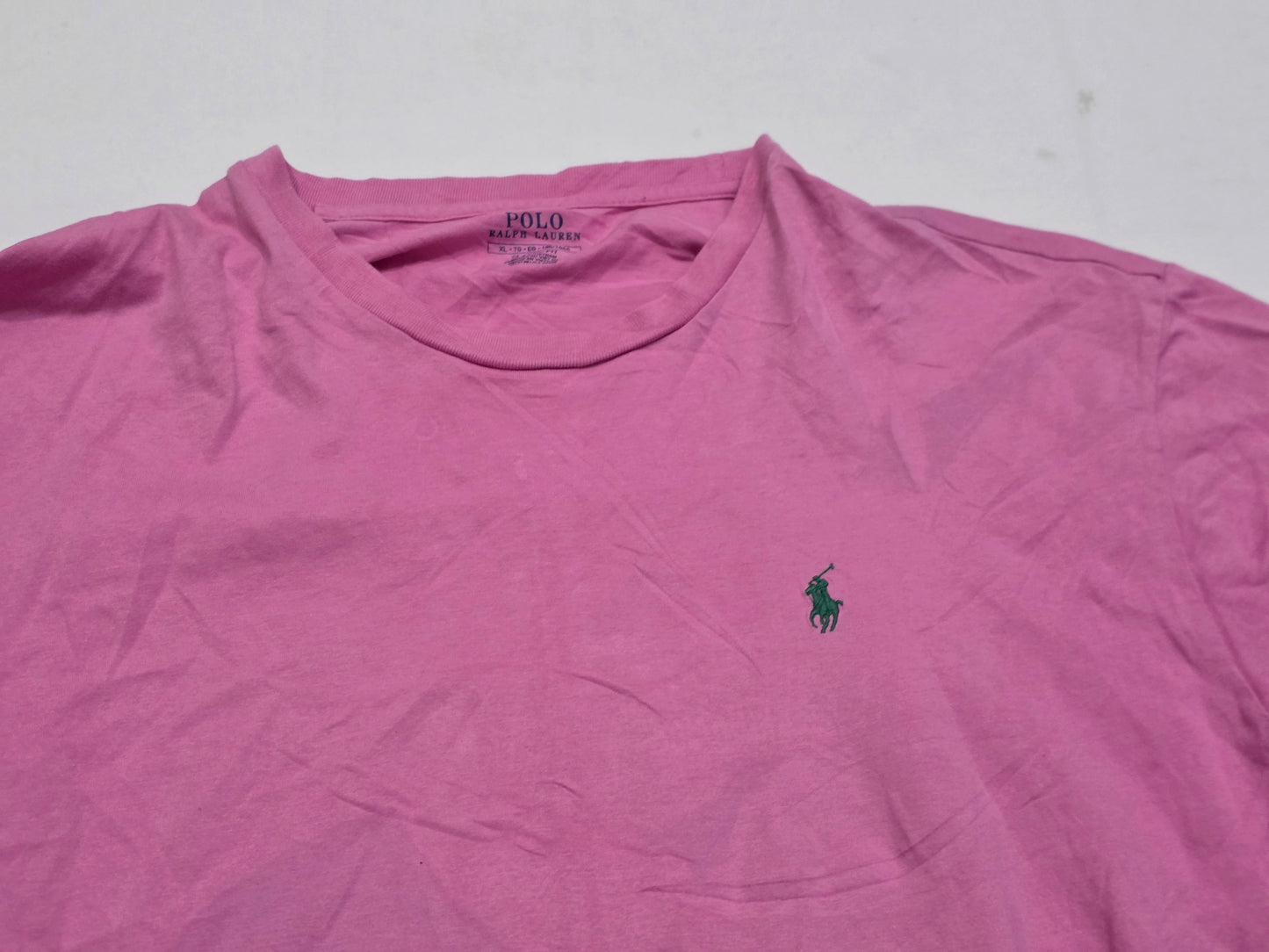 Playera Ralph Lauren Xgrande Xl Rosa Pony Verde