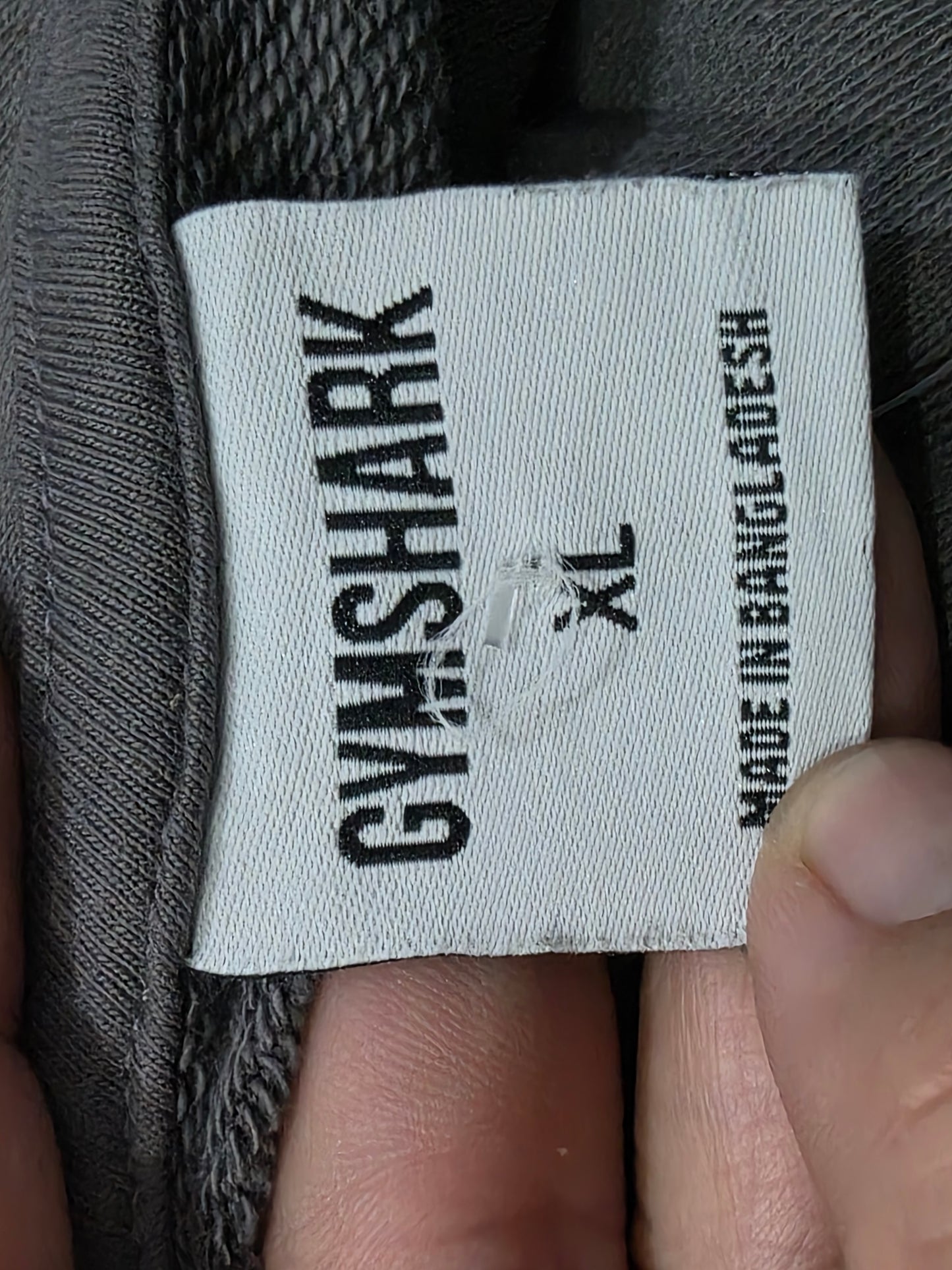 Playera Gymshark Xgrande Xl Gris Sin Mangas