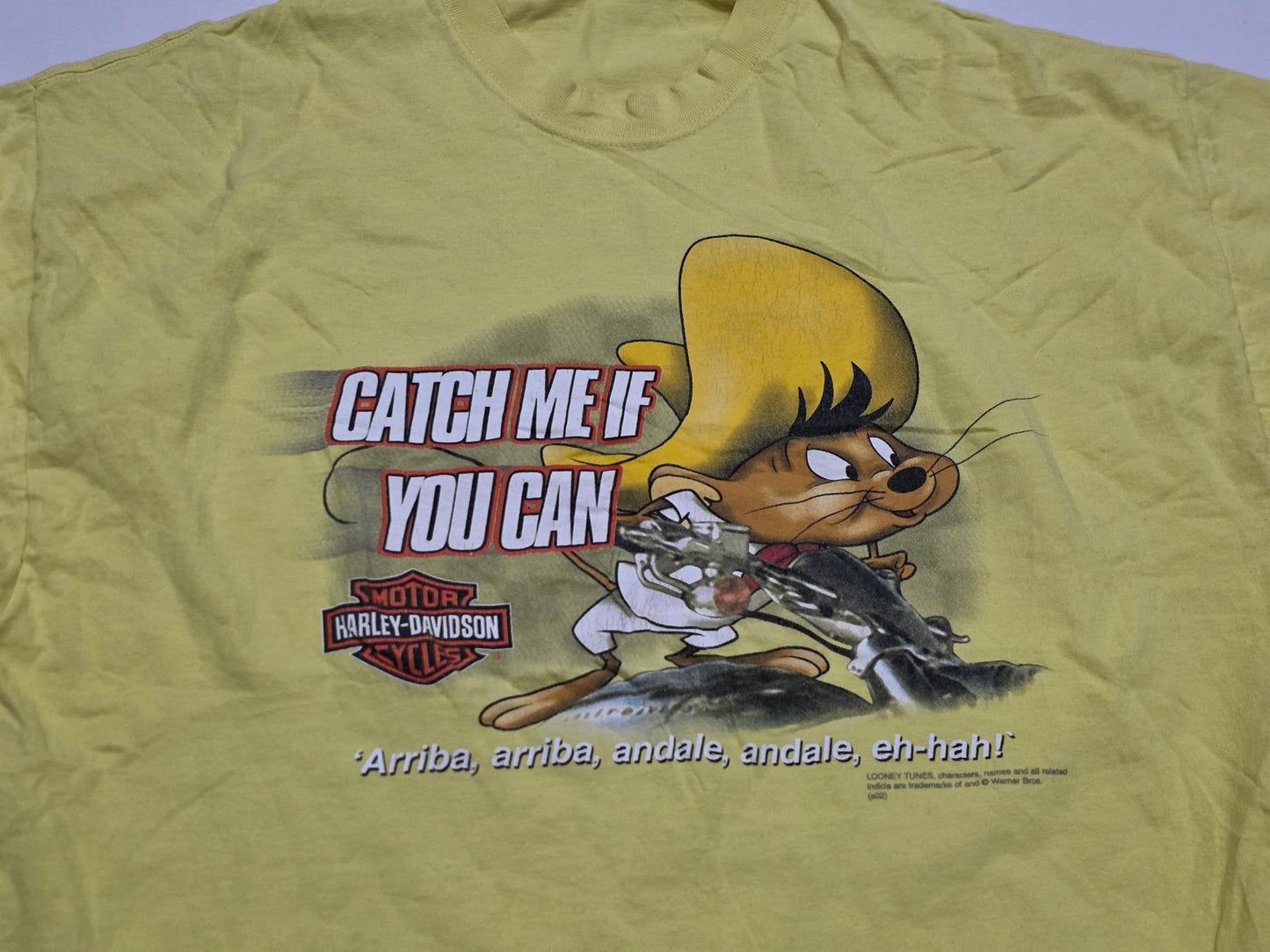 Playera Harley Davidson Xgrande Xl Amarillo Looney Tunes