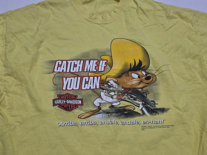 Playera Harley Davidson Xgrande Xl Amarillo Looney Tunes