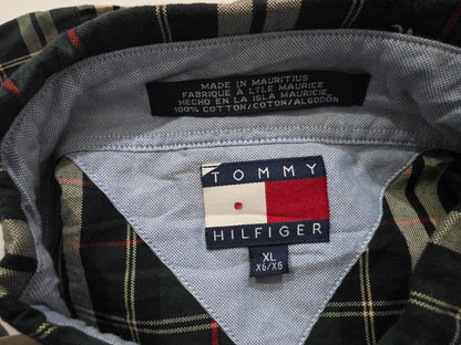 Camisa Tommy Hilfiger Xgrande Xl Verde Vintage