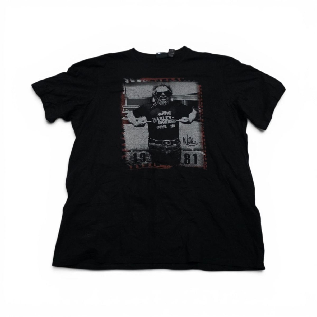 Playera Hraley Davidson Xgrande Xl Negro Willi G
