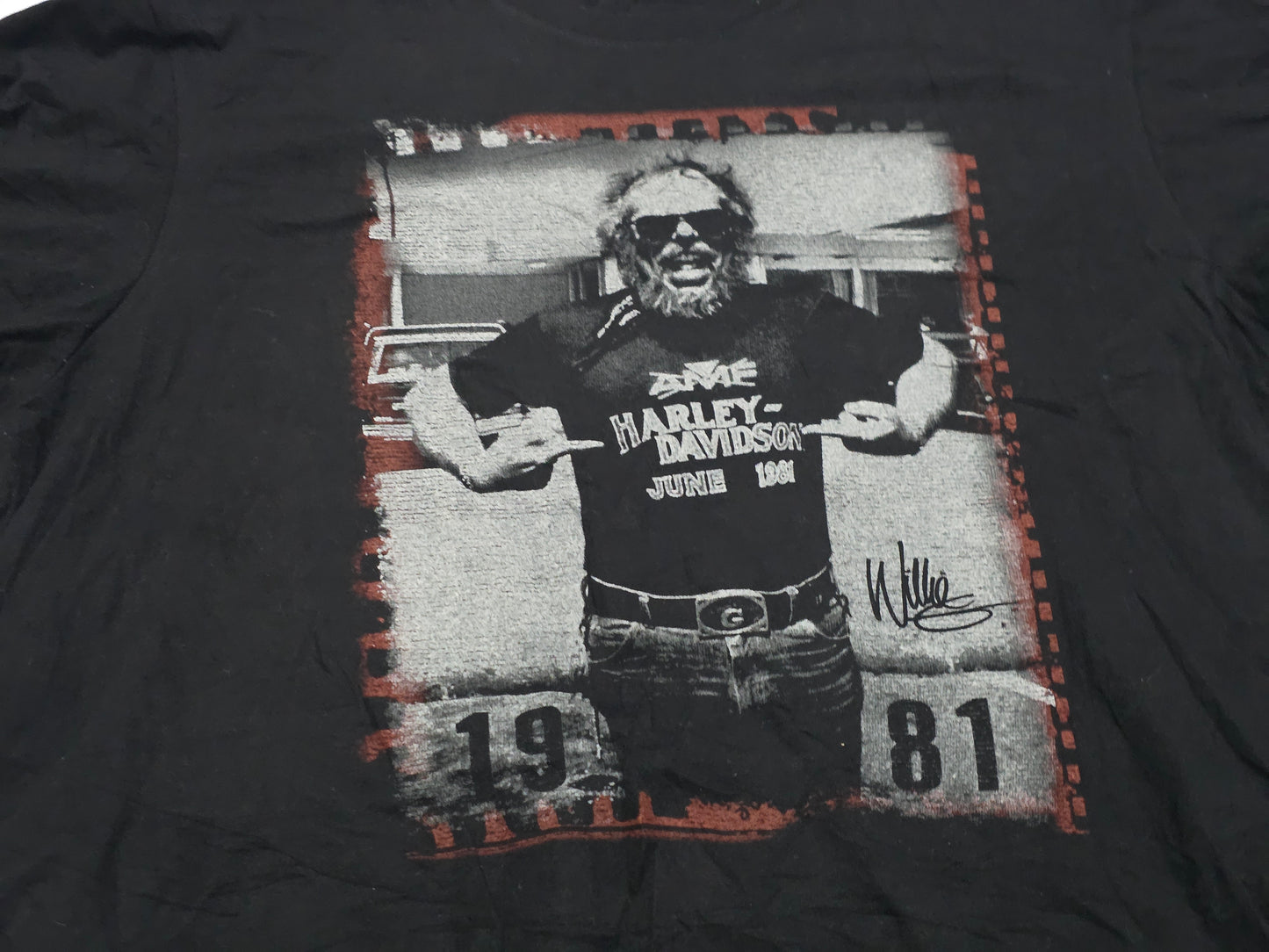 Playera Hraley Davidson Xgrande Xl Negro Willi G