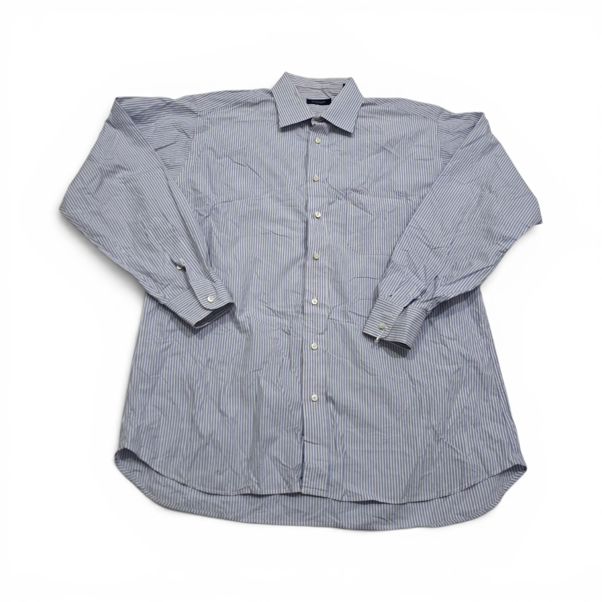 Camisa Burberry Xgrande Xl Azul Y Blanco Lineas
