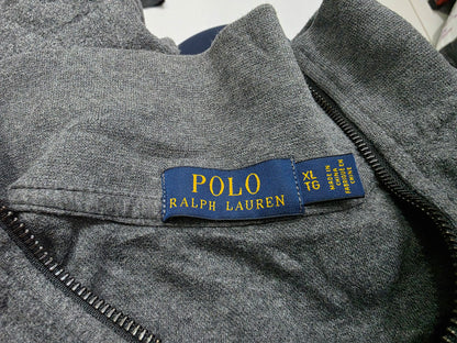 Sueter Con Cierre Ralph Lauren Xgrande Xl Gris Oscuro