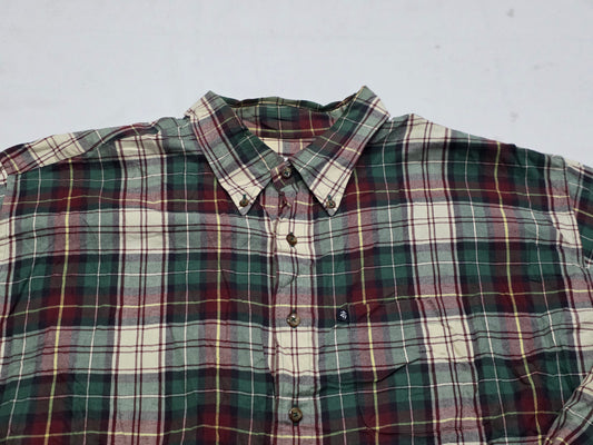 Camisa Brooks Brothers 2xl Cuadro Verde Y Cafe