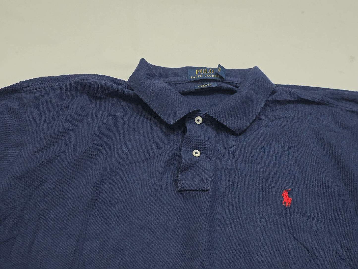 Playera Polo Ralph Lauren 2xl Azul Pony Rojo