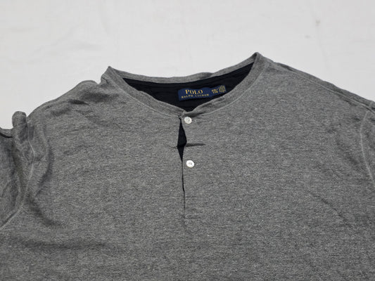 Playera Ralph Lauren 2xl Gris Manga Larga