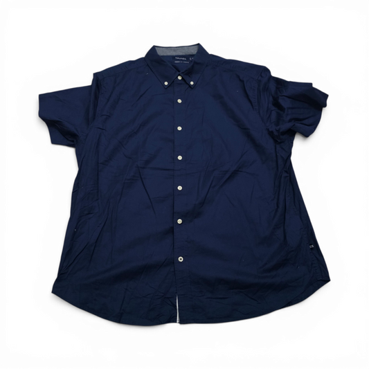 Camisa Nautica 2xl Azul Marino Manga Corta