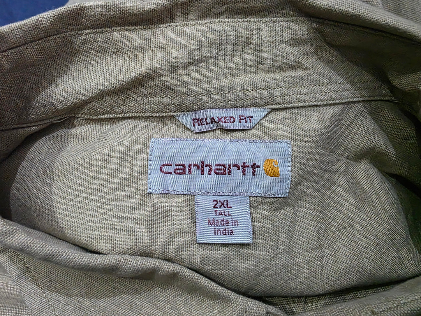 Camisa Carhartt Relaxed Fit 2xl Cage Manga Corta