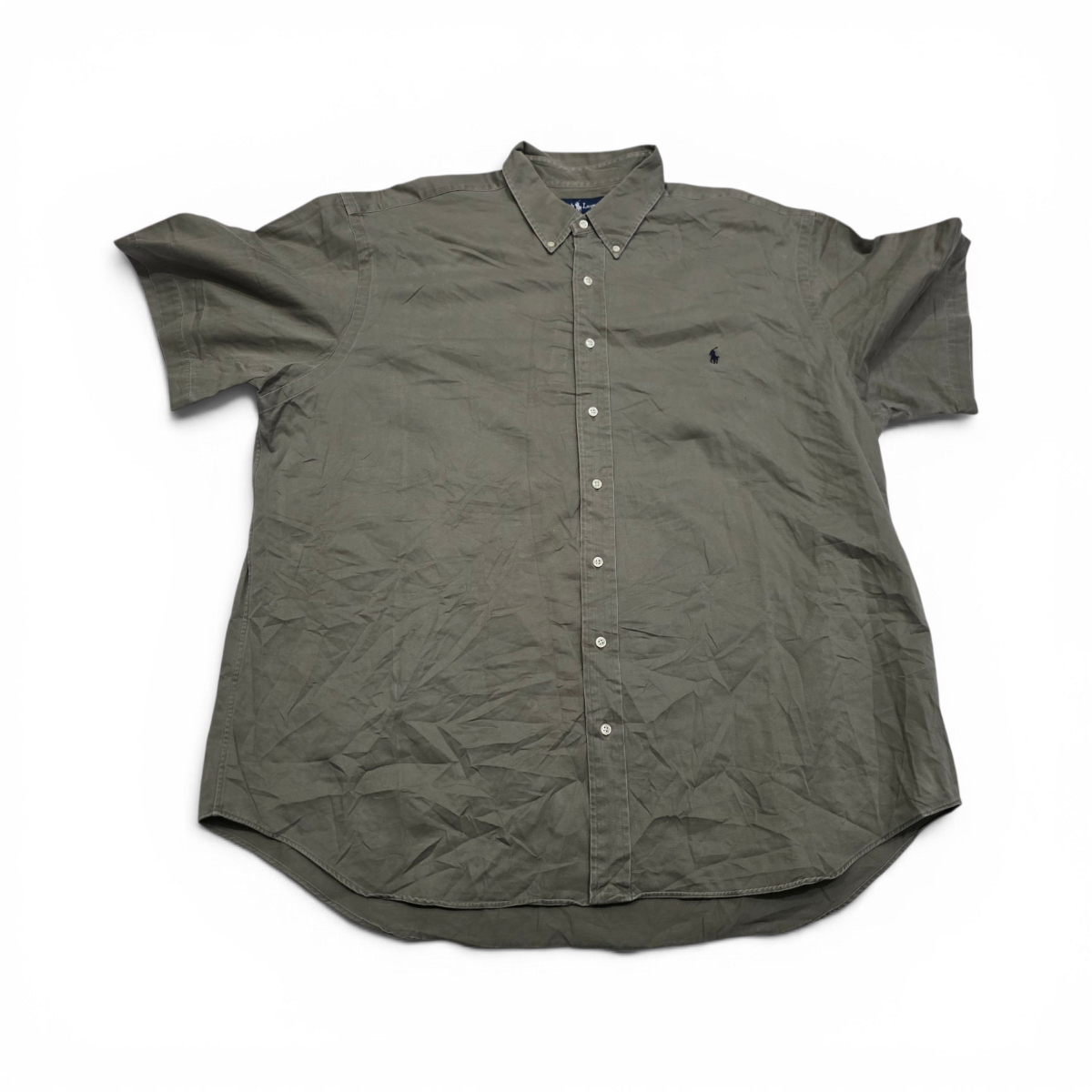 Camisa Ralph Lauren 2x Verde Deslavado Manga Corta