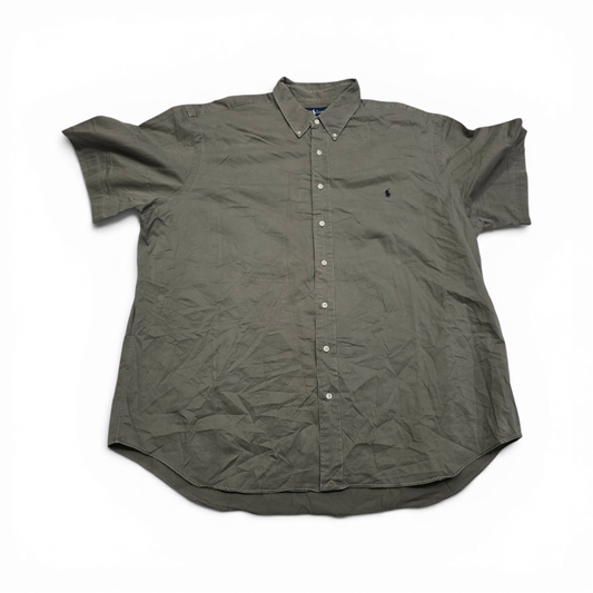 Camisa Ralph Lauren 2x Verde Deslavado Manga Corta