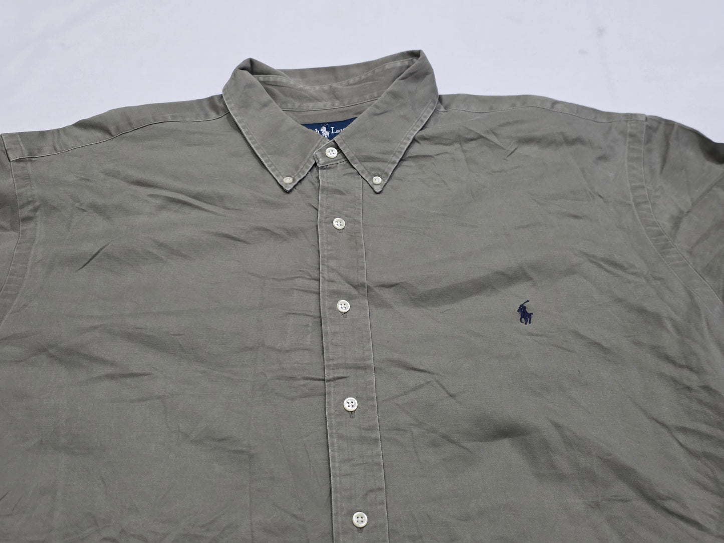 Camisa Ralph Lauren 2x Verde Deslavado Manga Corta