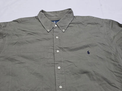 Camisa Ralph Lauren 2x Verde Deslavado Manga Corta