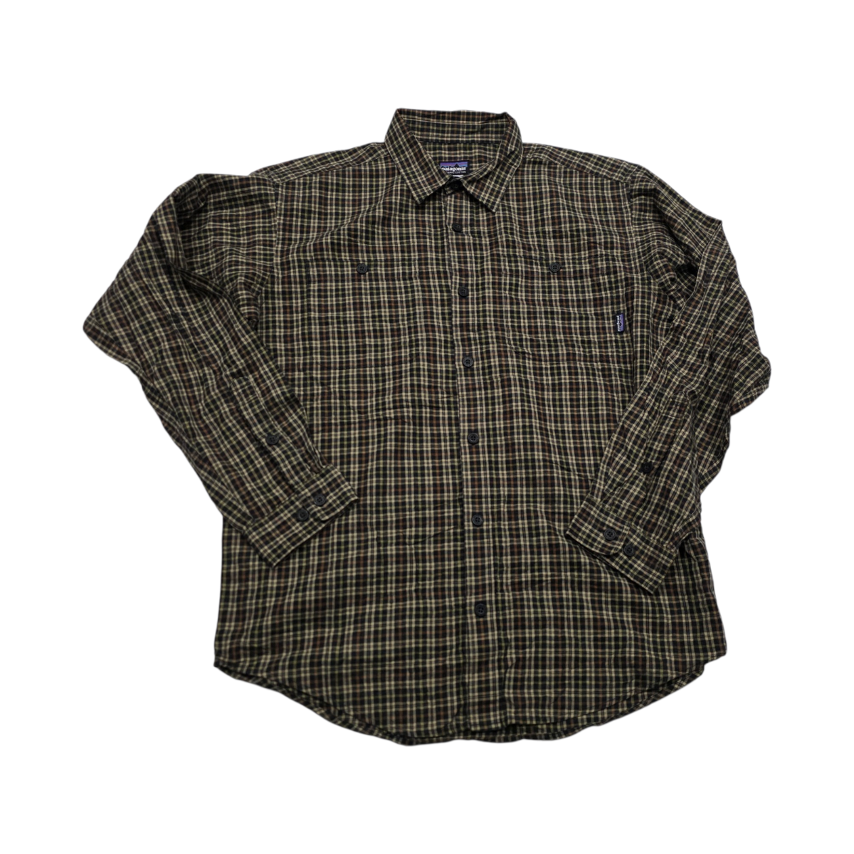 Camisa Patagonia Mediana M Cuadro Cafe