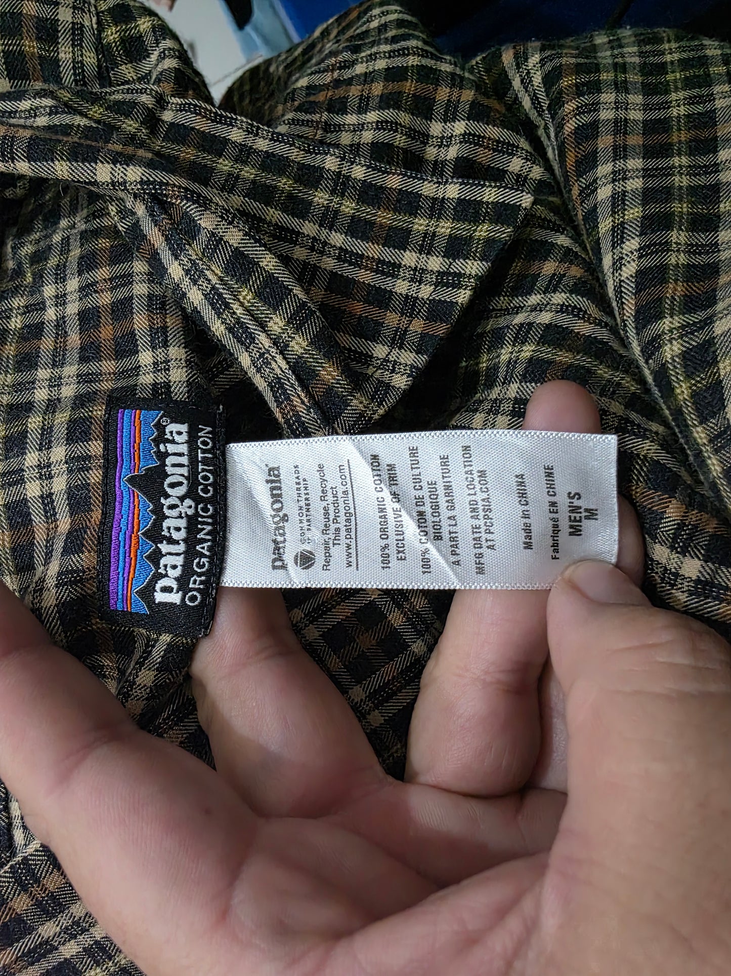 Camisa Patagonia Mediana M Cuadro Cafe