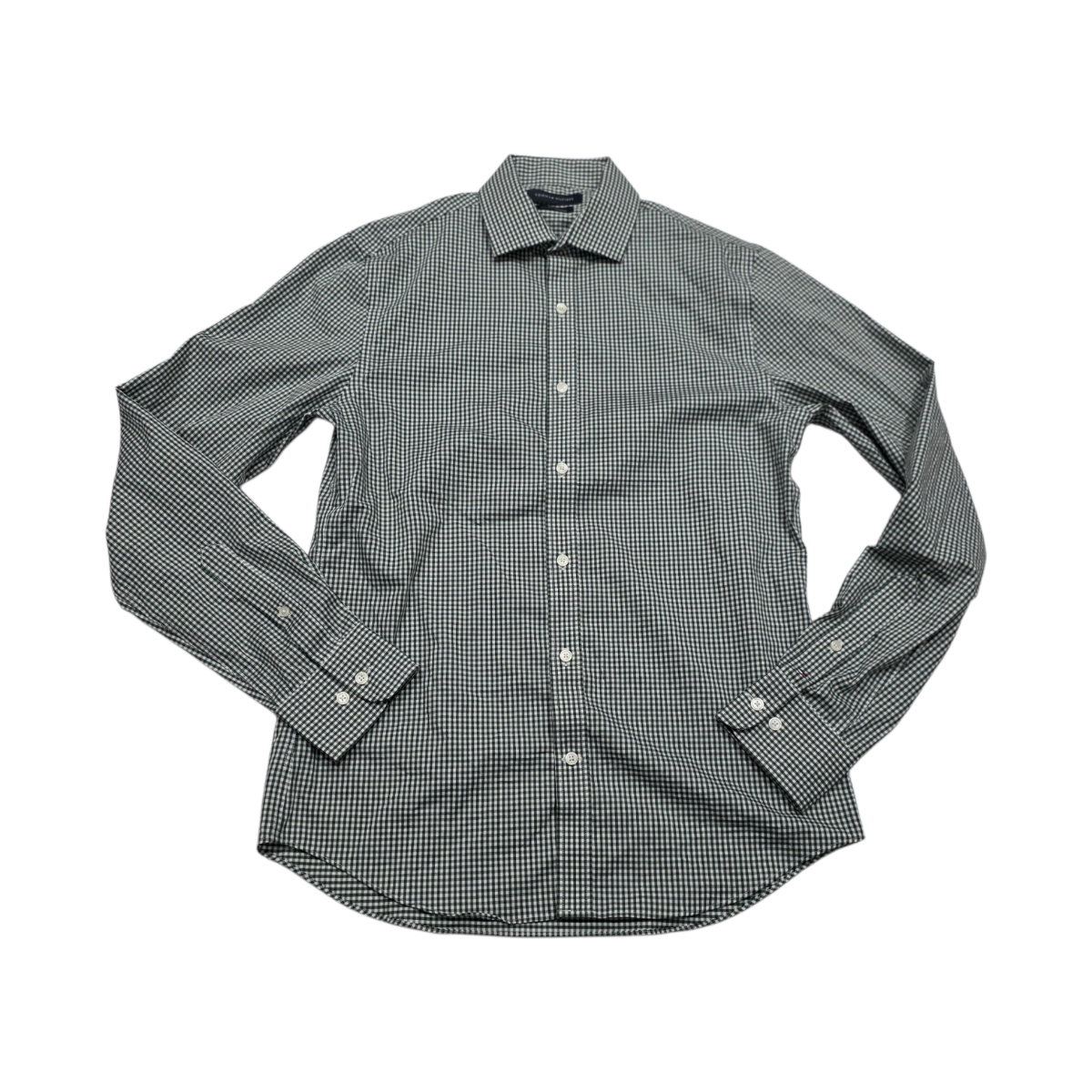 Camisa Tommy Hilfiger Mediana M Cuadro Verde