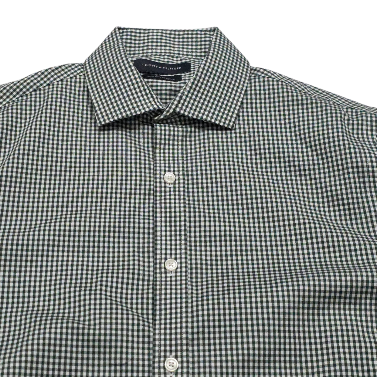 Camisa Tommy Hilfiger Mediana M Cuadro Verde