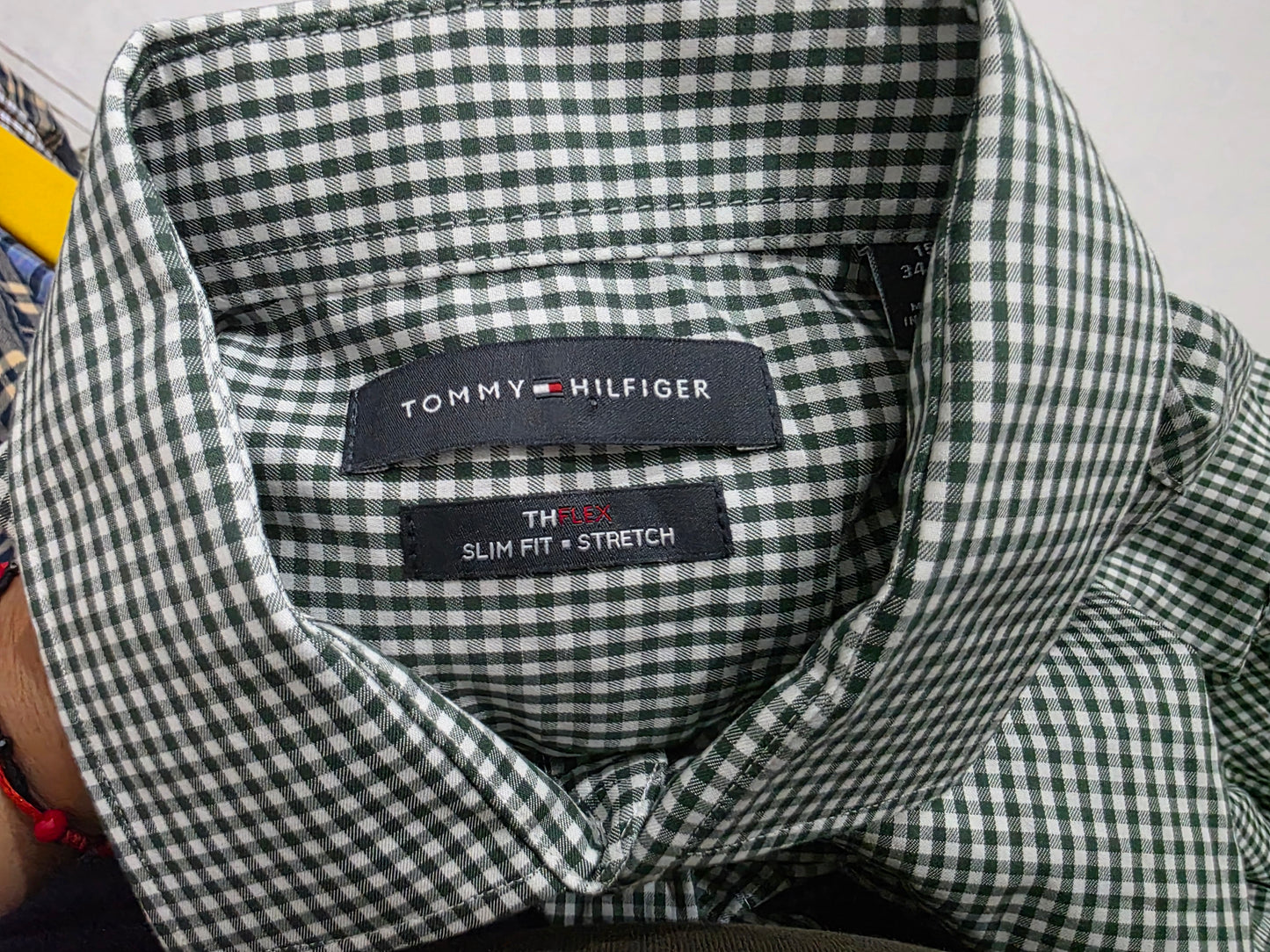 Camisa Tommy Hilfiger Mediana M Cuadro Verde