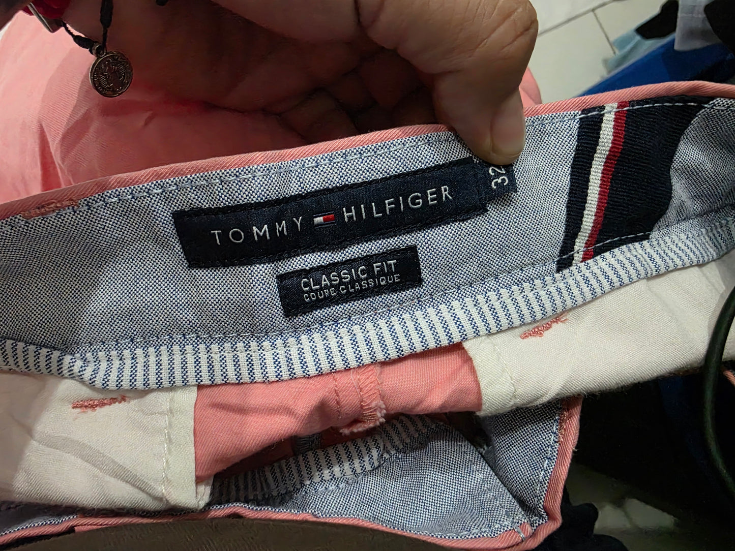 Bermuda Tommy Hilfiger Talla 32 Rosa