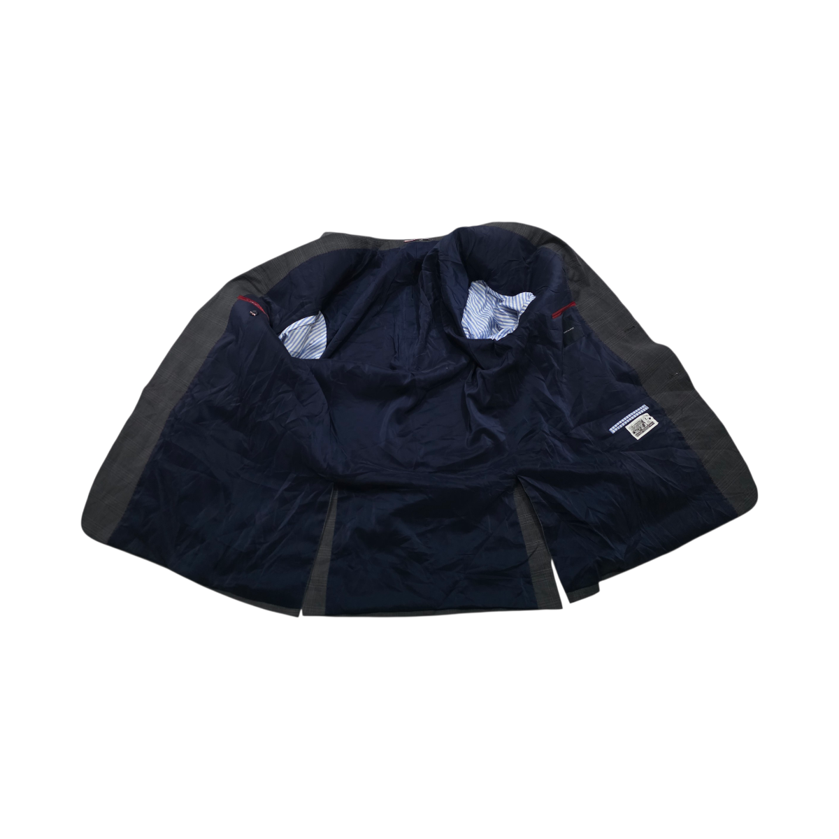 Saco Tommy Hilfiger Talla 42l Cuadro Gris