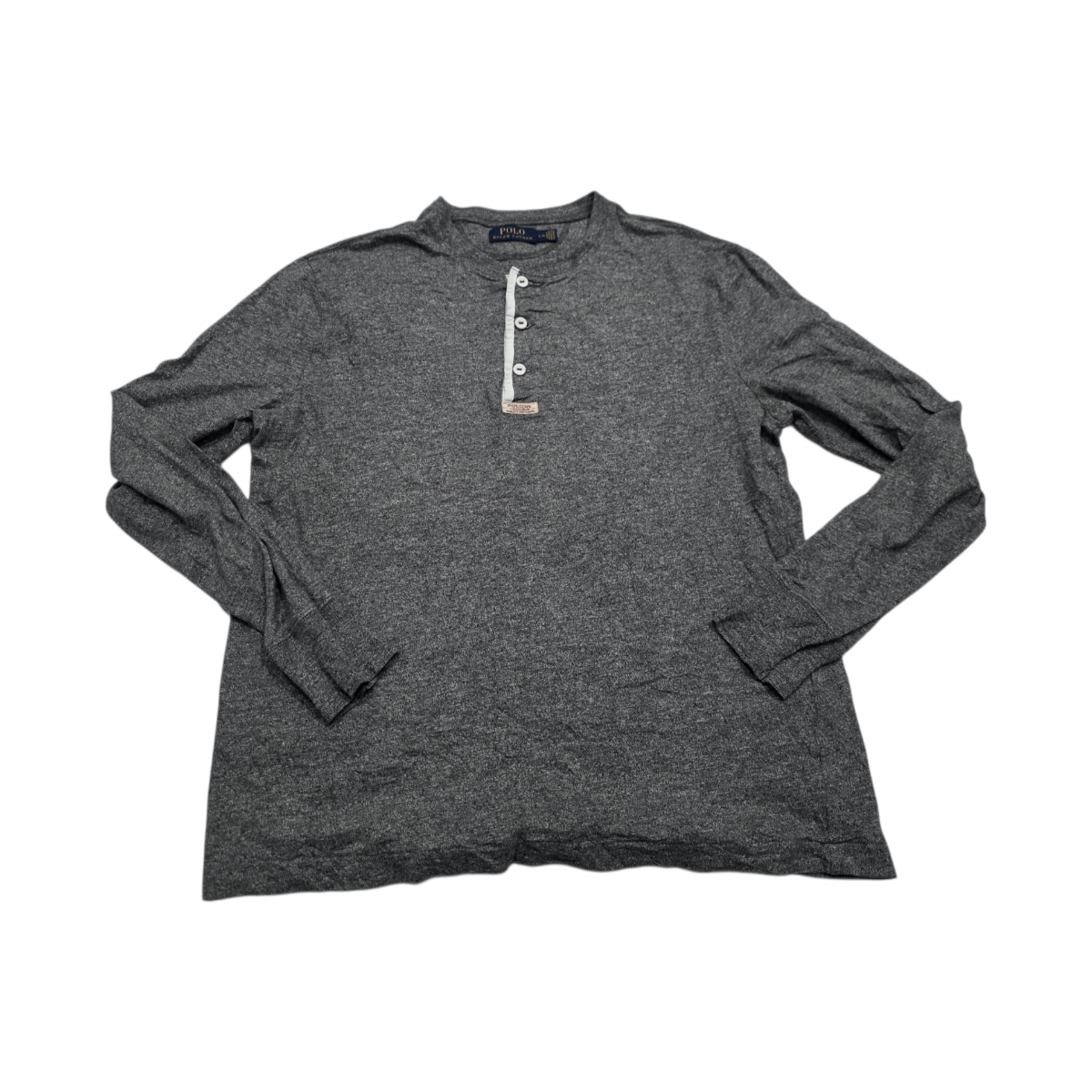 Playera Ralph Lauren Grande L Manga Larga Gris
