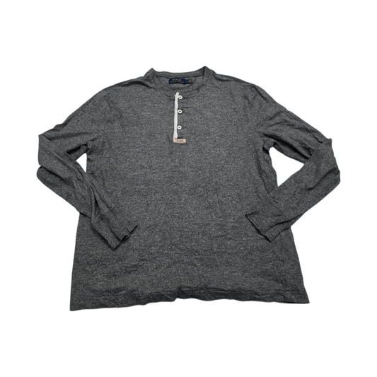 Playera Ralph Lauren Grande L Manga Larga Gris