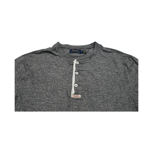 Playera Ralph Lauren Grande L Manga Larga Gris