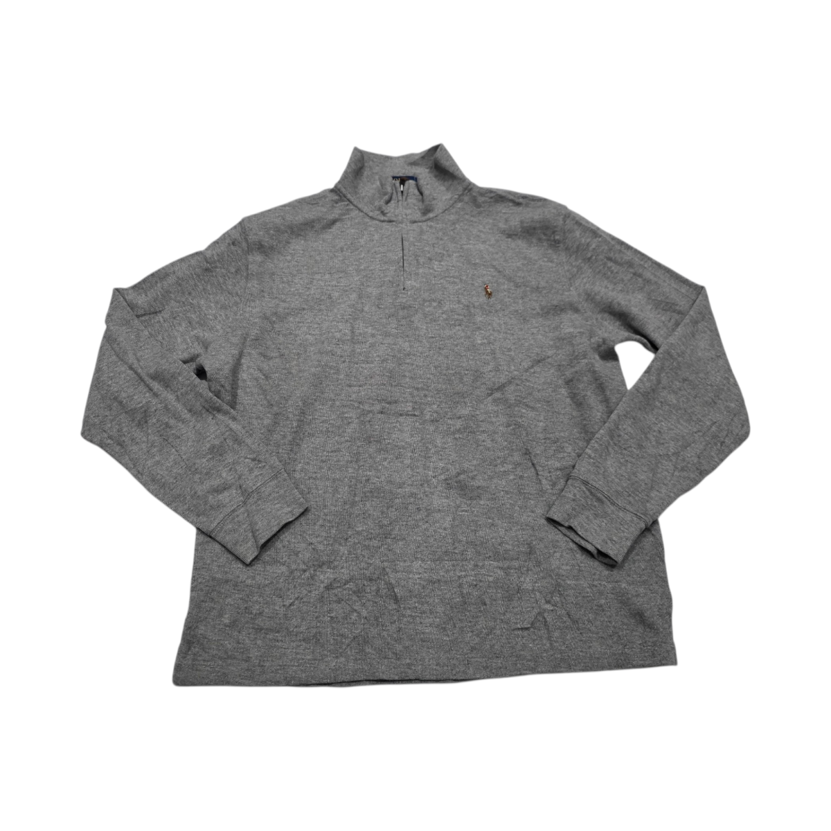 Sueter Ralph Lauren Grande L Gris Pony Colores