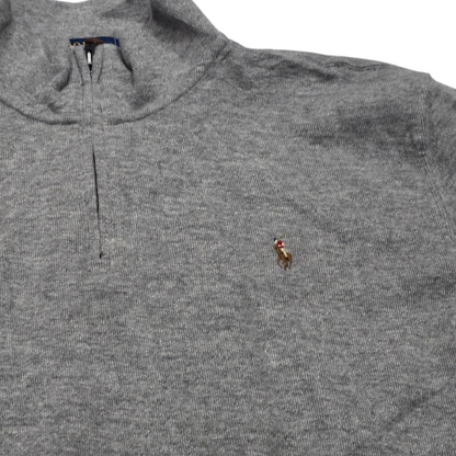 Sueter Ralph Lauren Grande L Gris Pony Colores