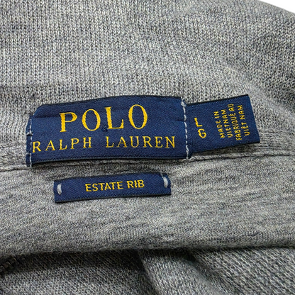 Sueter Ralph Lauren Grande L Gris Pony Colores