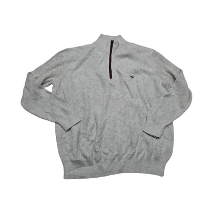 Sueter Vineyard Vines Grande L Gris Medio Cierre