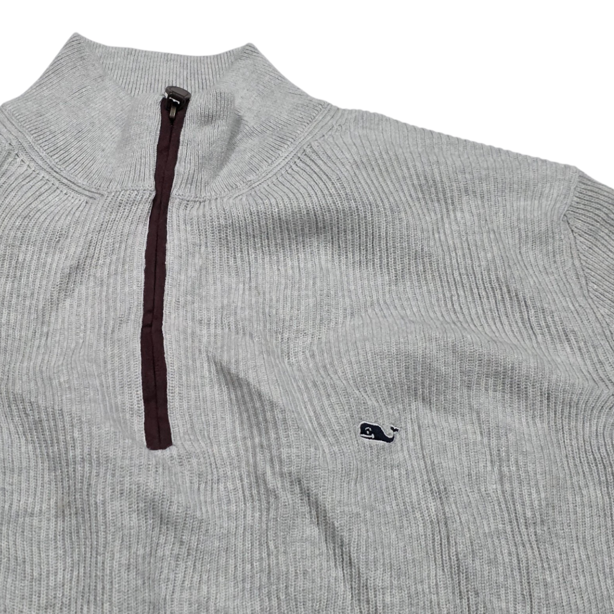 Sueter Vineyard Vines Grande L Gris Medio Cierre