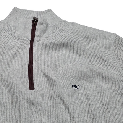 Sueter Vineyard Vines Grande L Gris Medio Cierre