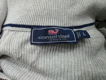 Sueter Vineyard Vines Grande L Gris Medio Cierre