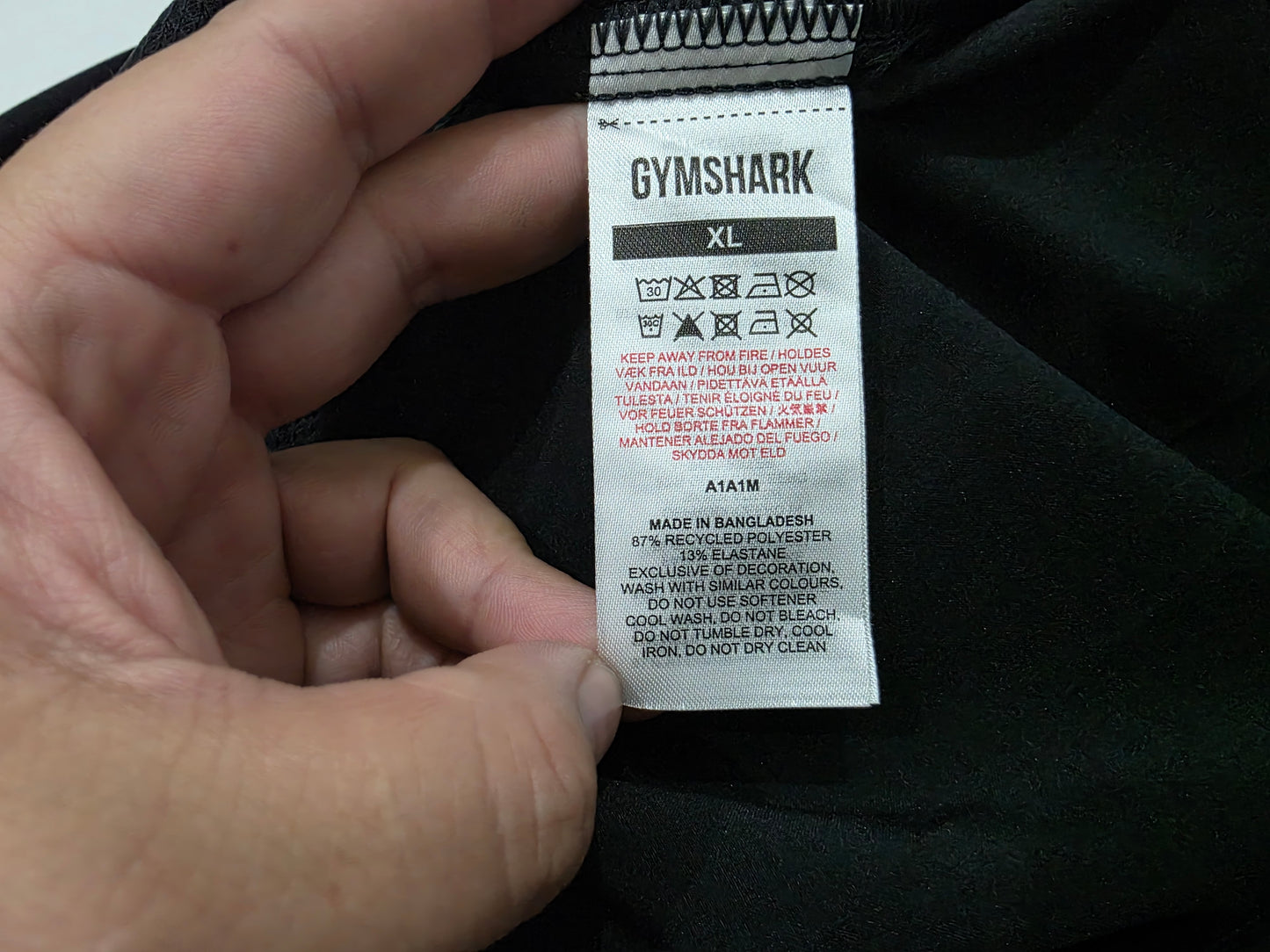 Sudadera Deportiva Gymshark Xgrande Xl Negra