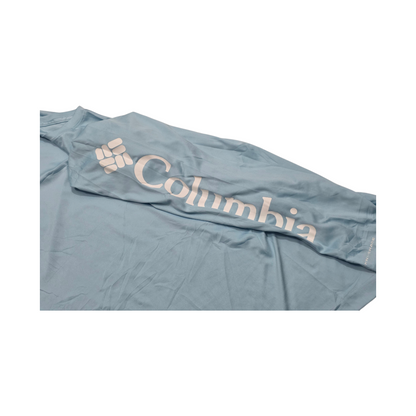 Playera Columbia 2xl Azul Claro Manga Larga