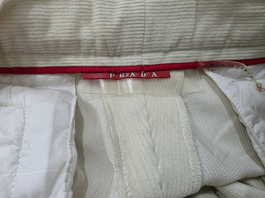 Pantalon Prada Talla 50 Italiano Beige Pana