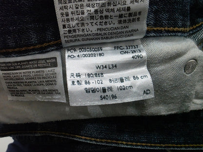 Pantalon Recto Levis 505 34x34 Azul