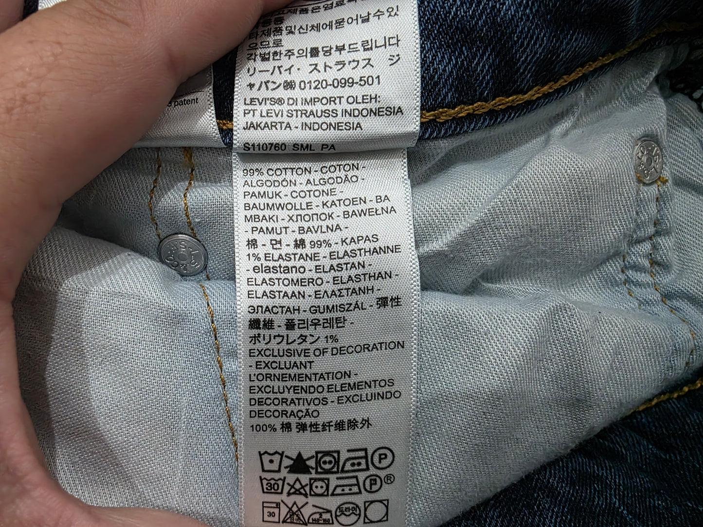 Pantalon Recto Levis 541 40x30 Azul