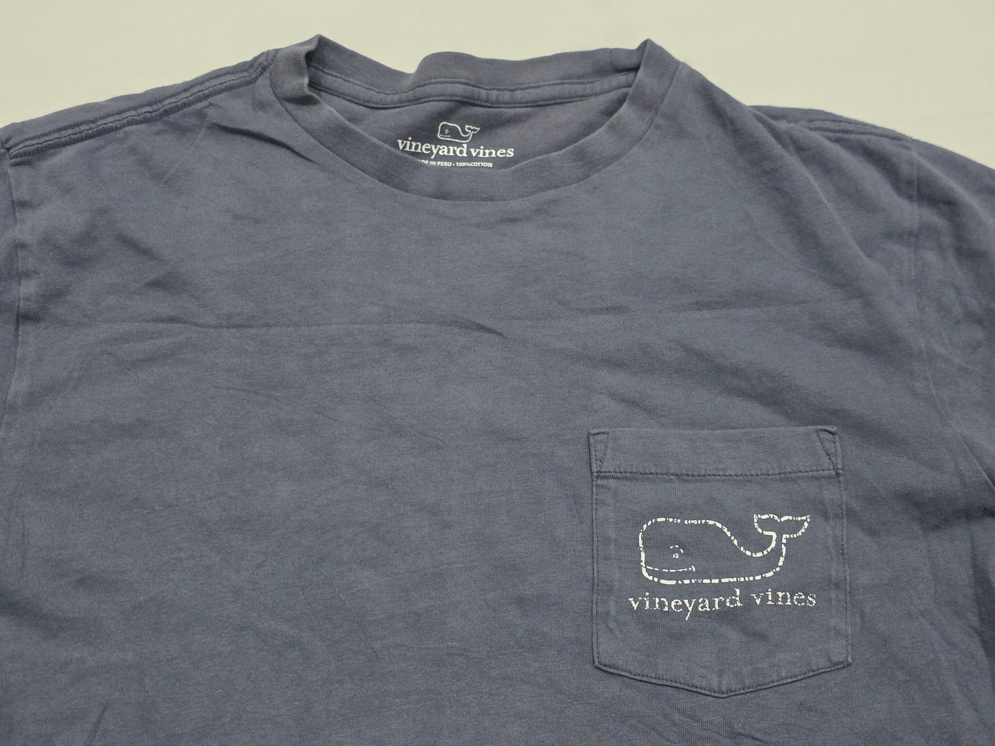 Playera Vineyard Vines Xchico Xs Azul Deslavado