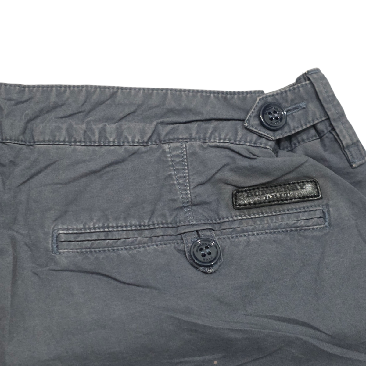 Bermuda Burberry Talla 30 R Gris Deslavado