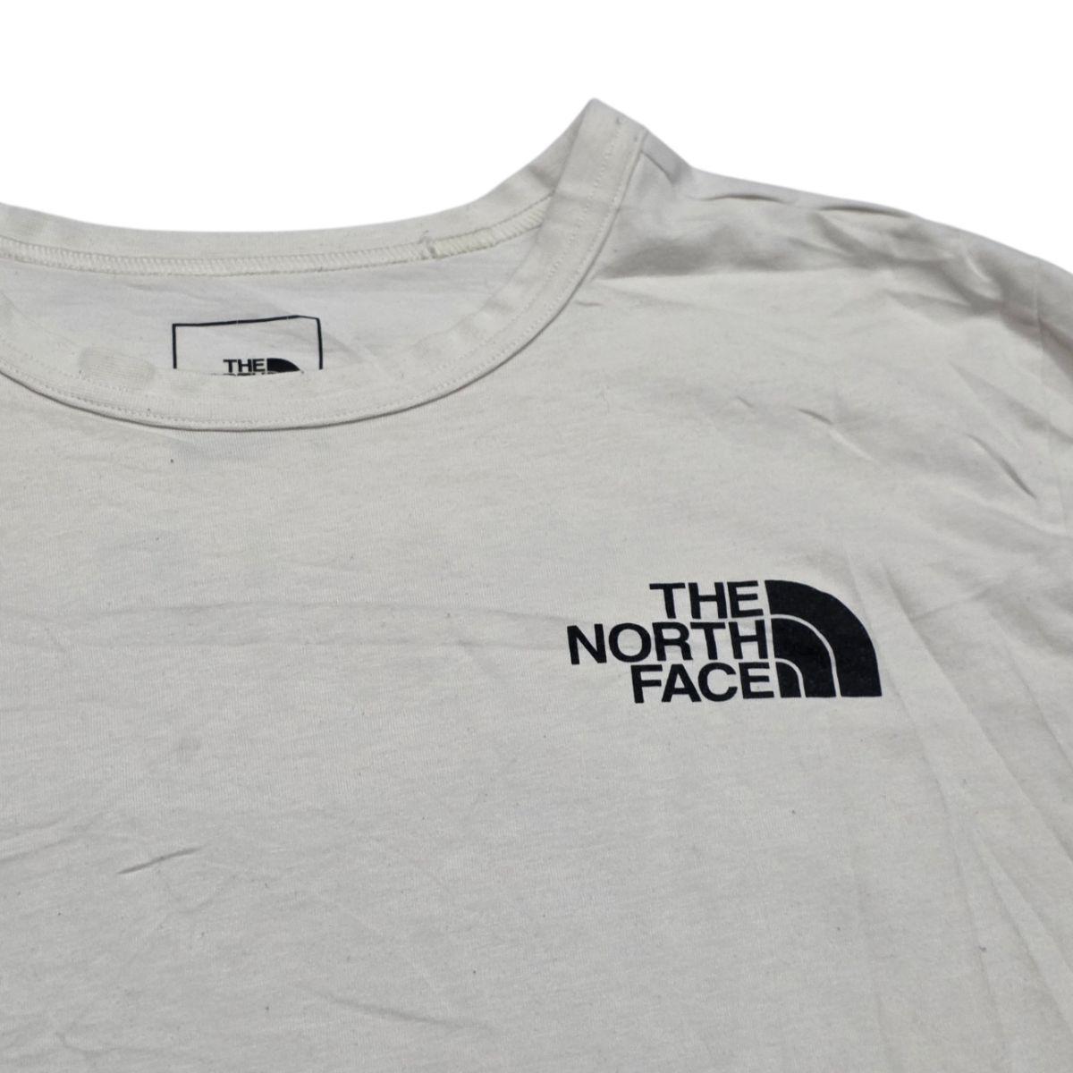 Playera The North Face Chico S Blanco Manga Larg