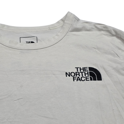 Playera The North Face Chico S Blanco Manga Larg