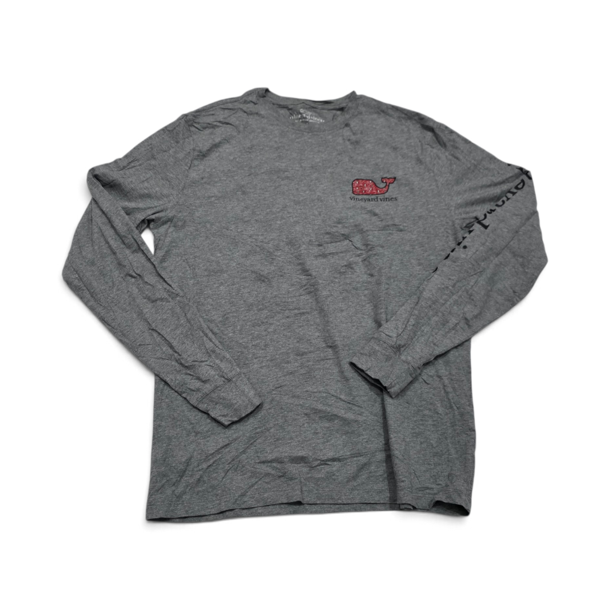Playera Vineyard Vines Chico S Gris Manga Larga