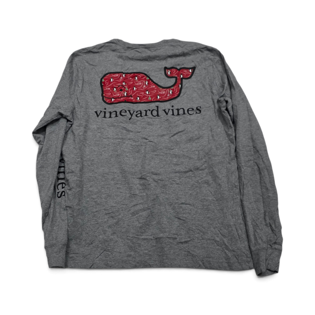Playera Vineyard Vines Chico S Gris Manga Larga