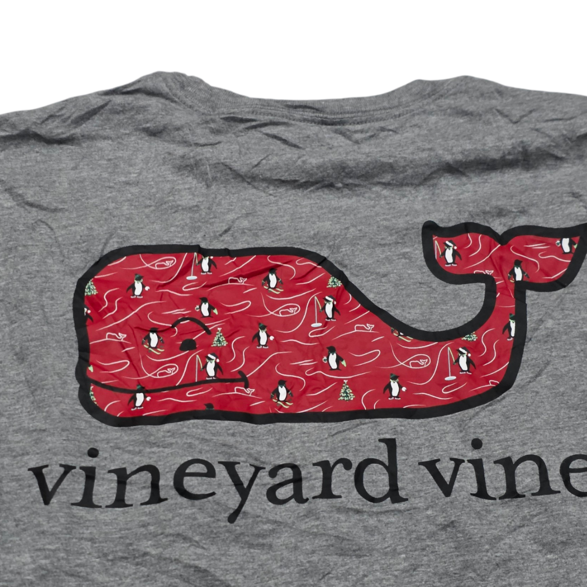 Playera Vineyard Vines Chico S Gris Manga Larga