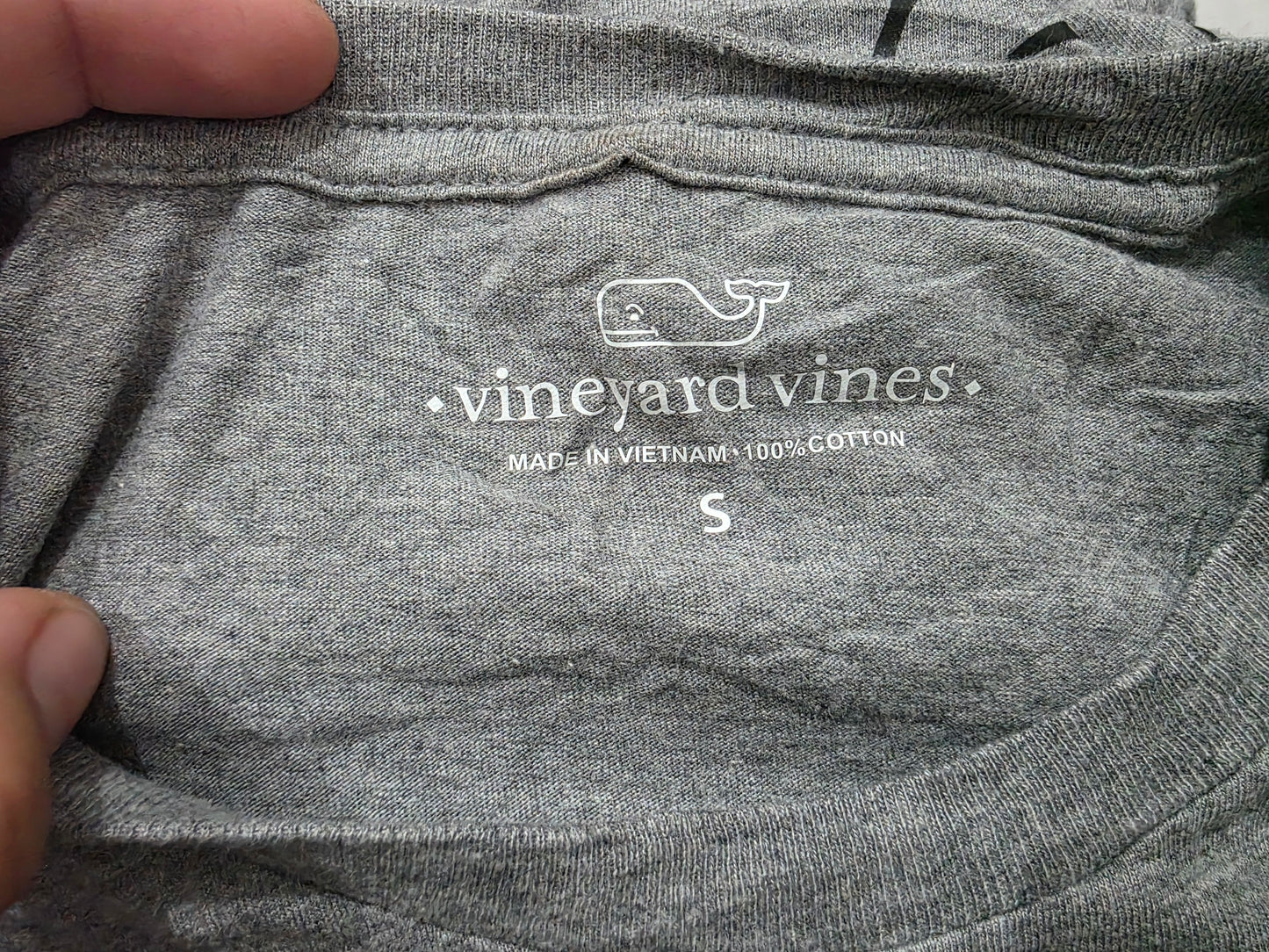 Playera Vineyard Vines Chico S Gris Manga Larga