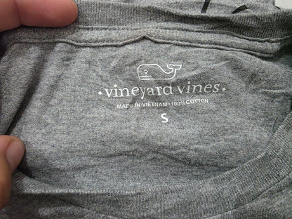 Playera Vineyard Vines Chico S Gris Manga Larga